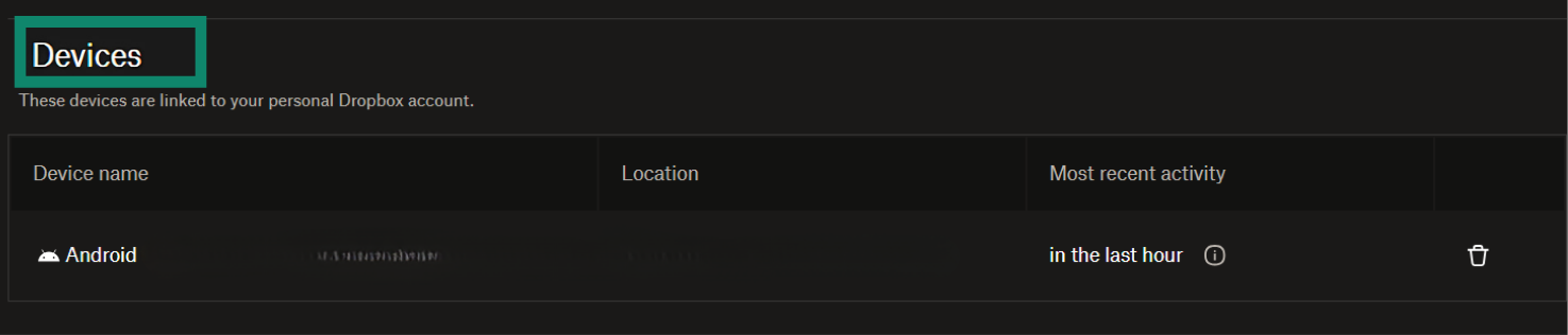 Dropbox open to Devices