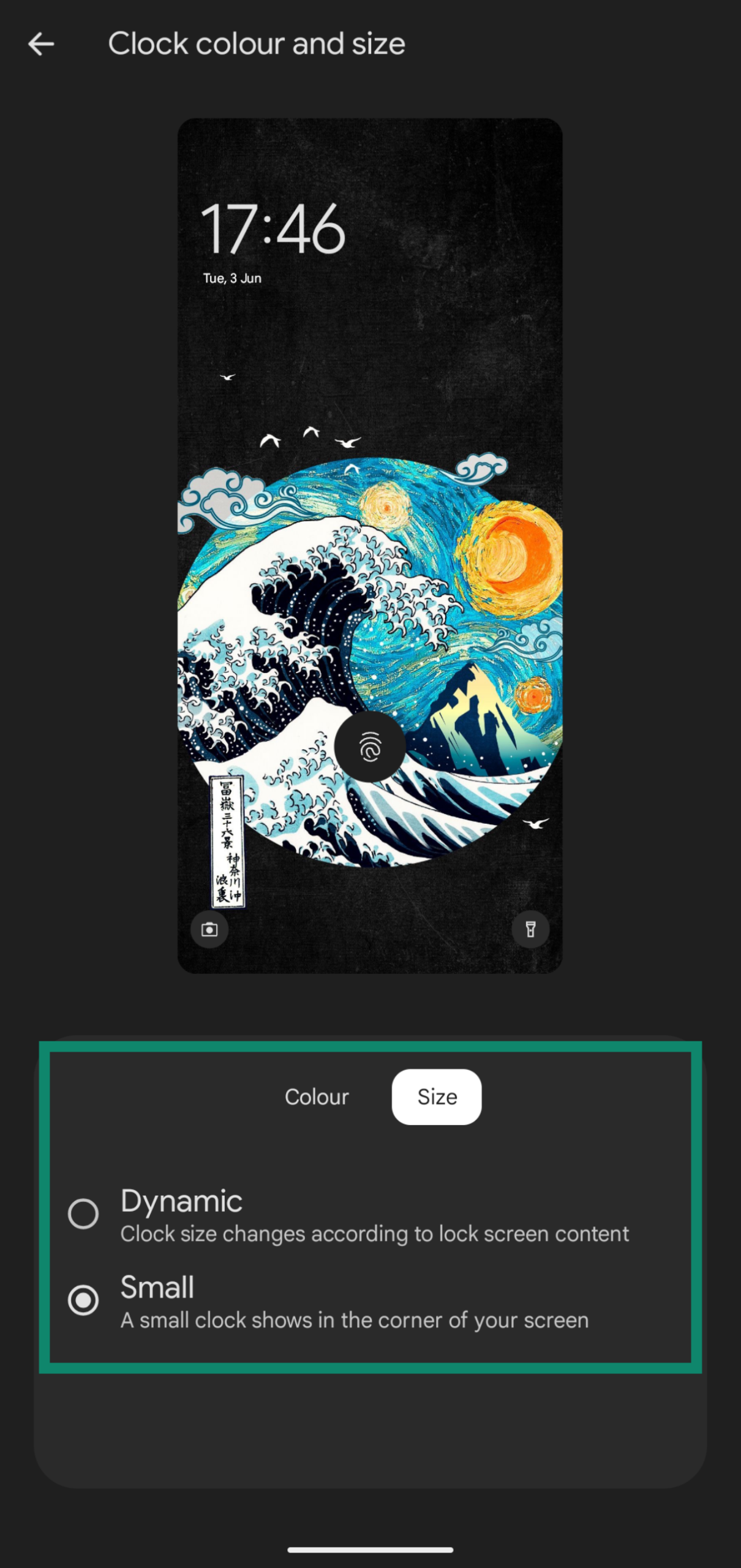 Customizing the Always On Display on a pixel device