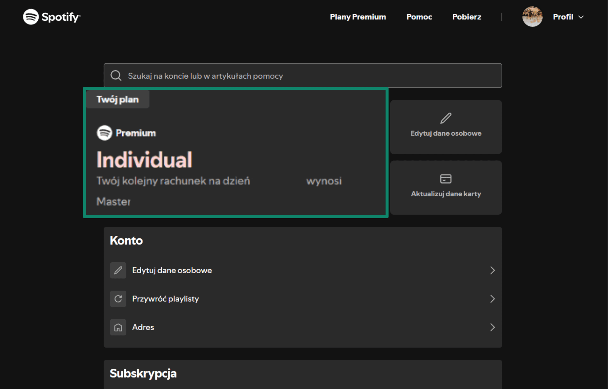 Click On The Your Plan Section Pl