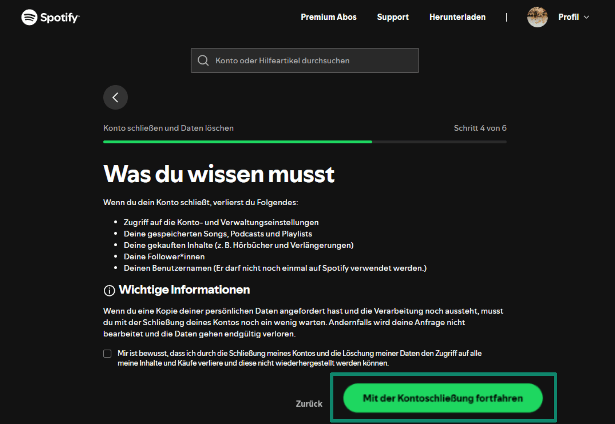 Follow The Deletion Instructions De