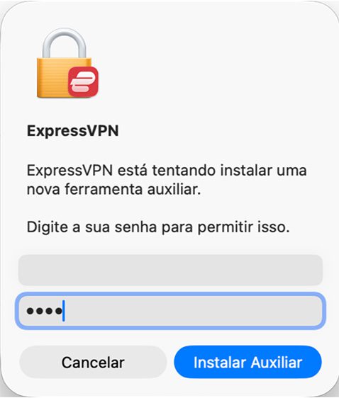 The Install Helper prompt on Mac. 