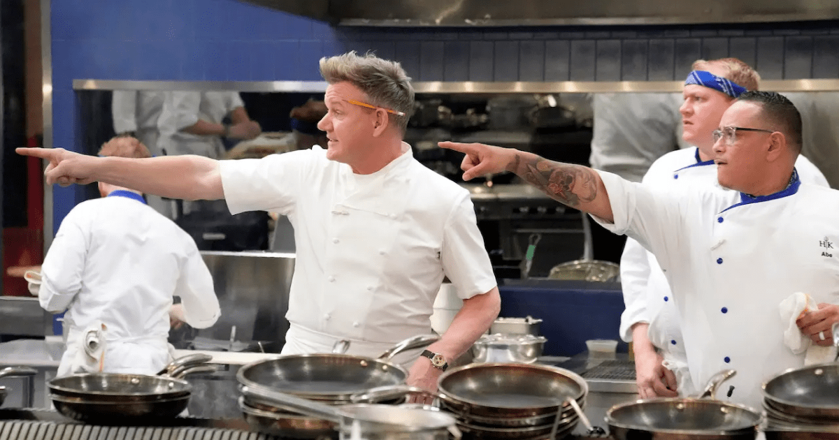 Gordon Ramsay in „In Teufels Küche“.