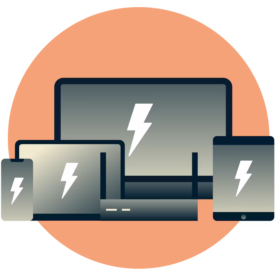 Dispositivos con rayos para indicar la velocidad.