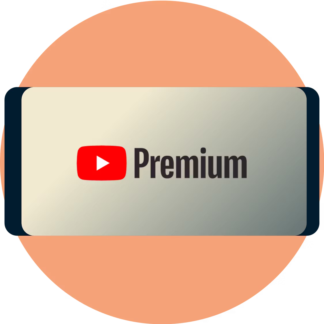 Логотип YouTube Premium на экране смартфона.