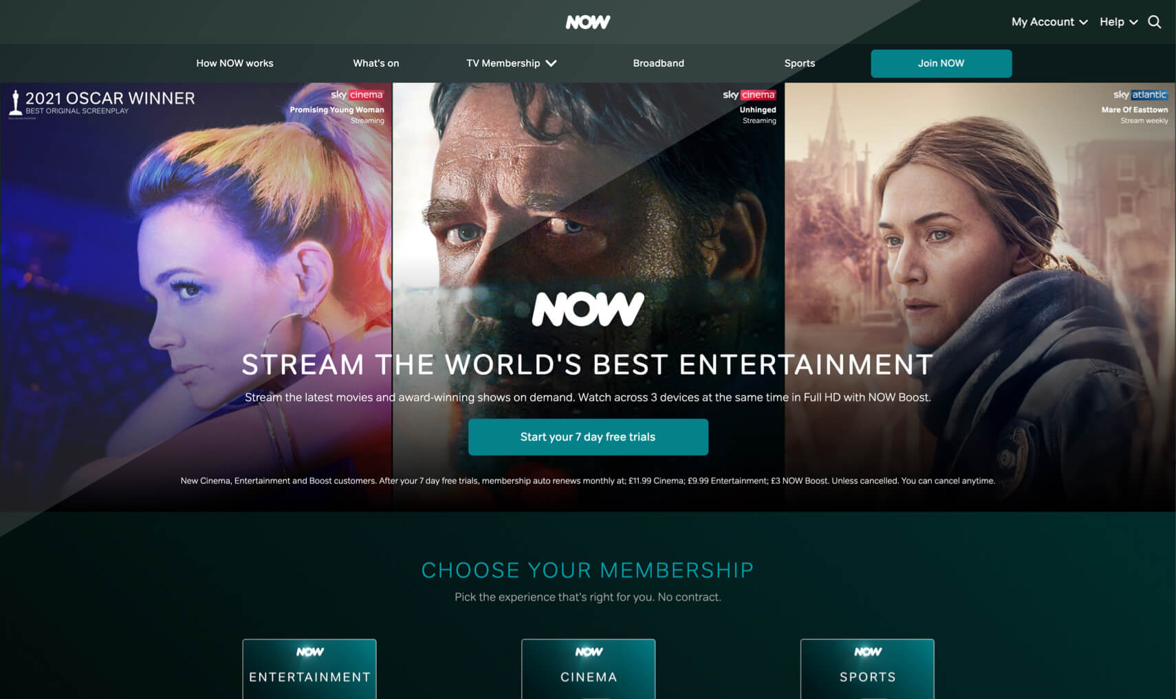 Skjermbilde av Now TV