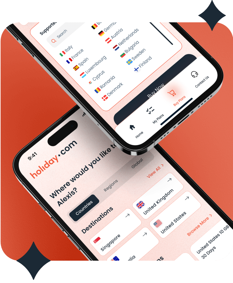 Get a free holiday.com eSIM with ExpressVPN