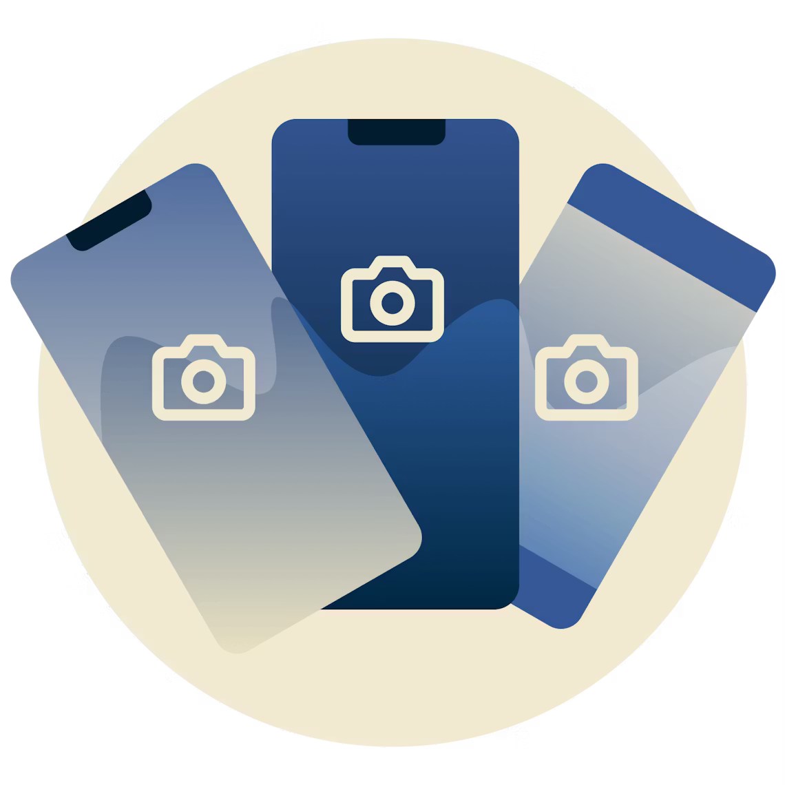 Mobil cihazlarda Instagram logosu.