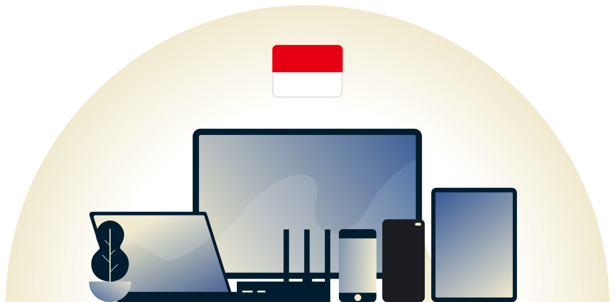 Indonesien VPN skyddar en mängd olika enheter.