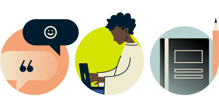 Tarkistuslista-kuva kilven kanssa.