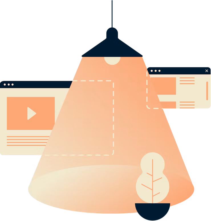 Selainikkunoiden valaiseminen yksityisiksi.